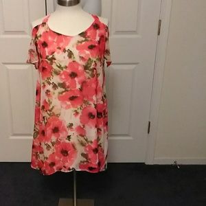 Plus Size Cold shoulder dress